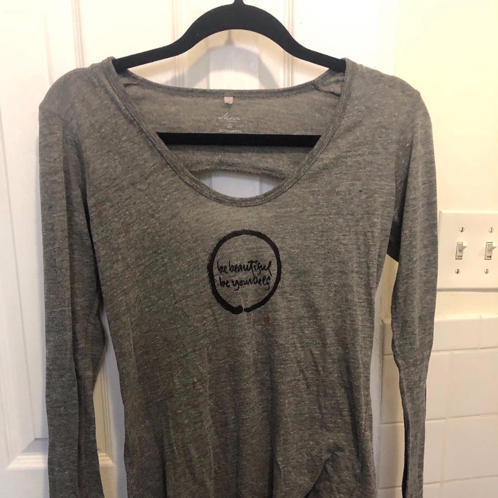 L Yoga Thich Nhat Hanh calligraphy long sleeve
